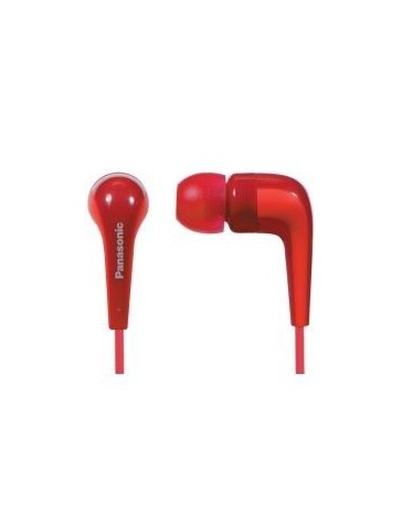 AUDIFONOS PANASONIC RP-HJE140E-R INSERCION COJINETES EN 3 TAMAÑOS ROJO - Envío Gratuito