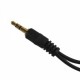 3,5 Mm Para Auriculares Cable Del Auricular Del Divisor (Ronda Connecter) Negro - Envío Gratuito