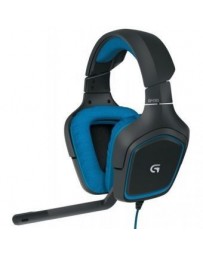 LOGITECH DIADEMA G430 GAMING 7.1 NEGROAZUL 981-000551 - Envío Gratuito