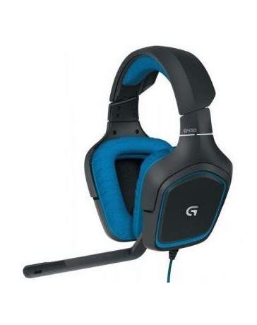 LOGITECH DIADEMA G430 GAMING 7.1 NEGROAZUL 981-000551 - Envío Gratuito