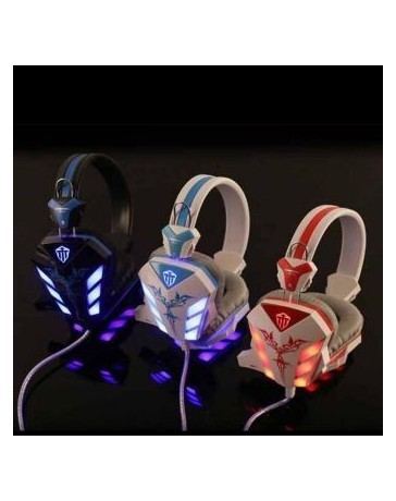 Audifonos Gamer con Microfono y Luz Led Multicolor - Envío Gratuito