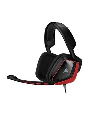 CORSAIR Diadema VOID Gamer USB DOLBY 7.1 Rojo CA-9011144-NA - Envío Gratuito