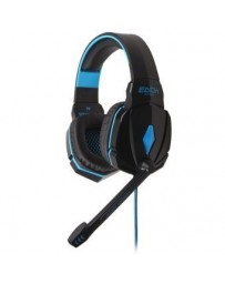 Auriculares Para Juegos 3.5mm Jack PC Con Micrófono Azul - Envío Gratuito