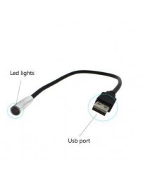 Pumio portátil Mini USB flexible LED lámpara de luz para la PC del ordenador portátil teclado Negro - Envío Gratuito