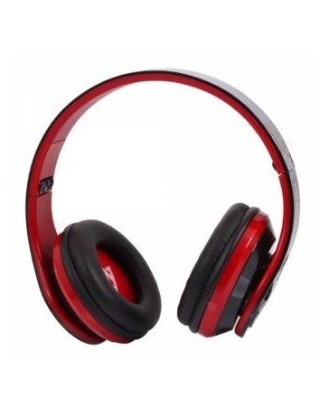 MQ88 Auriculares Estéreo Dinámicos Ligeros Y Plegables Negro Y Rojo - Envío Gratuito