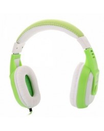 MQ98 Con Diadema AURICULAR CON MIC Verde Y Blanco - Envío Gratuito