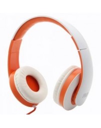 OV-A2 Auriculares Con Micrófono Estéreo De 3,5 Mm En Blanco Y Naranja - Envío Gratuito