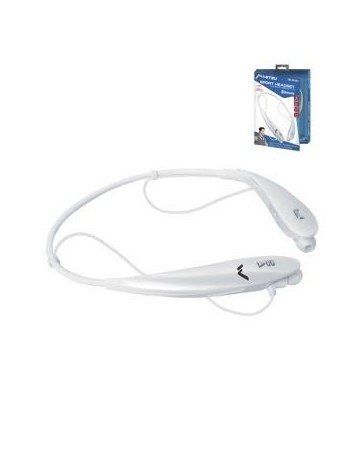 AUDIFONO DEPORTIVO BLUETOOTH mitzu MH-9210WH con manos libres blanco - Envío Gratuito