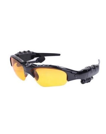 Wireless Stereo Bluetooth Earphones Anti-UV Anti-Vertigo Glasses Earphone Yellow - Envío Gratuito