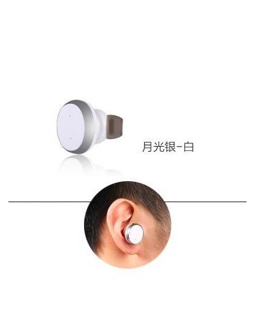 bluetooth universal para el auricular del teléfono celular (blanco de plata) - Envío Gratuito