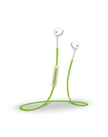 Auricular estéreo de ejecución de auriculares Auriculares Auriculares con micrófono (verde blanco) - Envío Gratuito