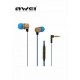 16HI Patrón De Madera En El Oído Auriculares Estéreo Super Mega Auricular (azul) - Envío Gratuito