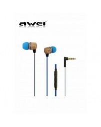 16HI Patrón De Madera En El Oído Auriculares Estéreo Super Mega Auricular (azul) - Envío Gratuito