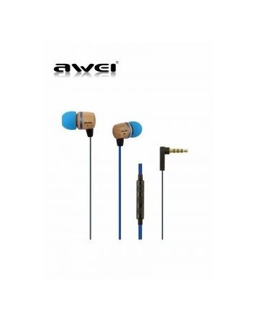 16HI Patrón De Madera En El Oído Auriculares Estéreo Super Mega Auricular (azul) - Envío Gratuito