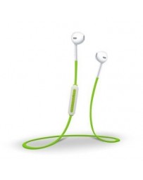 estéreo de ejecución de auriculares Auriculares Auriculares con micrófono (verde blanco) - Envío Gratuito