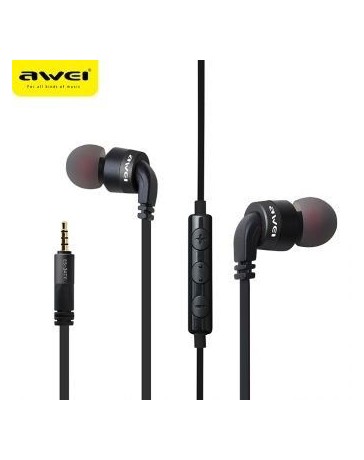 30TY micrófono de control estéreo con cable en la oreja HiFi música auriculares auriculares - Envío Gratuito
