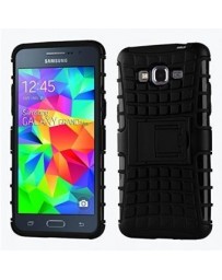 Funda Resistente a Impacto con Soporte Samsung Galaxy Grand Prime G530 Protector Carcasa Combinada (Negro) - Envío Gratuito