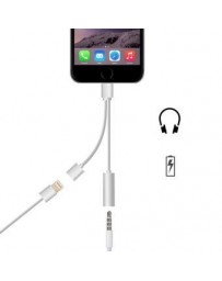 Adaptador De Audio Lightning 2 En 1 Para Iphone 7 Y 7 Plus - Envío Gratuito