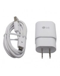 Cargador + Cable Lg Original G2 G3 G4 Nexus Flex Optimus Blanco - Envío Gratuito