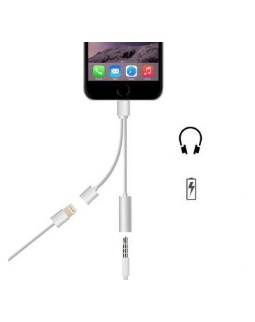 Adaptador De Audio Lightning 2 En 1 Para Iphone 7 Y 7 Plus - Envío Gratuito