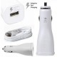 Cargador Para Auto Samsung Fast Charging Charge Carga Rápida BLANCO - Envío Gratuito