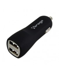 Cargador para Auto Vorago 103 con 2 Puertos USB. Color Negro. AU-103 N - Envío Gratuito