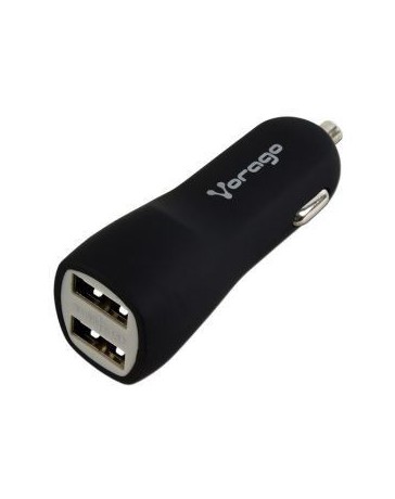 Cargador para Auto Vorago 103 con 2 Puertos USB. Color Negro. AU-103 N - Envío Gratuito