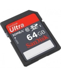 SD Card SDXC Ultra 64GB SanDisk - Envío Gratuito