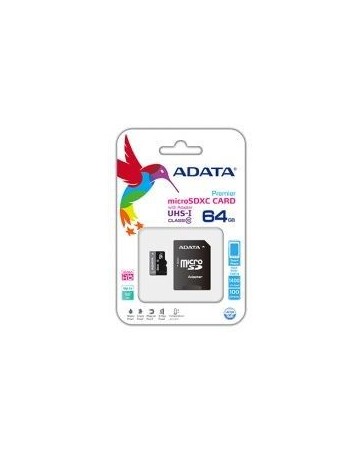 Nuevo Memoria Micro Sd 64gb Adata Clase 10 Para Celulares Camaras Digitales-Negro - Envío Gratuito