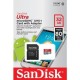 SanDisk Memoria Flash Ultra, 32GB microSDHC UHS-I Clase 10, con Adaptador - Envío Gratuito