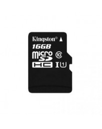 Memoria Micro SDHC 16GB Kingston SDC10G2 16GB Clase 10 con Adaptador - Envío Gratuito