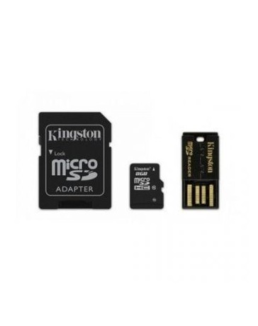 Memoria Micro SDHC 8GB Kingston MBLY10G2 8GB Clase 10 con Adaptador - Envío Gratuito