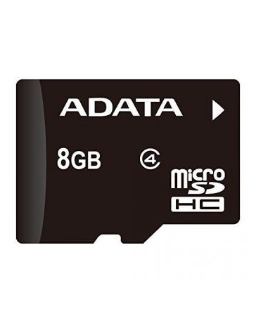 Memoria microSD 8GB Adata Ausdh8gcl4-Ra1 Class4 Adaptador - Envío Gratuito