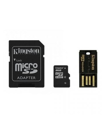 Memoria Micro SDHC 8GB Kingston MBLY4G2 8GB Clase 4 con Adaptador - Envío Gratuito