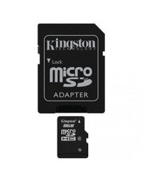 Memoria Micro SDHC 8GB Kingston Sdc4 8GB Negro - Envío Gratuito