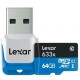 Nuevo Lexar 64gb 95mbs 633x Micro Sd Microsd Memoria 4k Gopro incluye adaptador USB 3.0 - Envío Gratuito