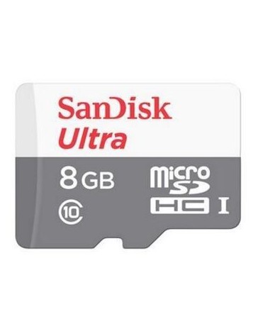 Alta capacidad Tarjeta de memoria micro SDHC SanDisk 8GB Velocidad 48Ms Blanco - Envío Gratuito