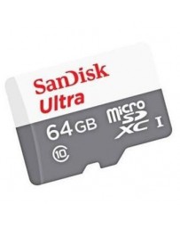 Alta capacidad Tarjeta de memoria micro SDXC SanDisk 64GB Velocidad 48Ms Blanco - Envío Gratuito