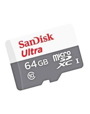 Alta capacidad Tarjeta de memoria micro SDXC SanDisk 64GB Velocidad 48Ms Blanco - Envío Gratuito