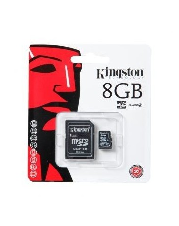 Memoria Micro SD Kingston Clase 4 8GB-Negro - Envío Gratuito