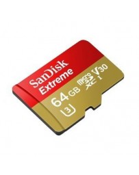 SanDisk Extreme Tarjeta MicroSDXC UHS-I De 64GB Con Adaptador - Envío Gratuito