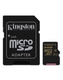 Tarjeta de memoria microSD 64GB Kingston Sdxc Clase 10 Sdca1064gb +C+ - Envío Gratuito