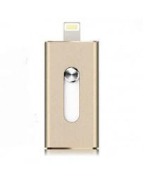 IPhone Del Disco De U OTG 16G La Ampliación De Espacio De Almacenamiento IPhoneiPad-Dorado - Envío Gratuito