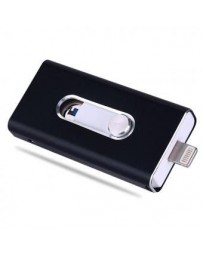 IPhone Del Disco De U OTG 16G La Ampliación De Espacio De Almacenamiento IPhoneiPad-Negro - Envío Gratuito