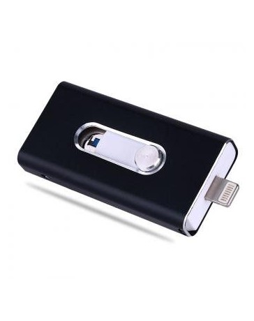 IPhone Del Disco De U OTG 16G La Ampliación De Espacio De Almacenamiento IPhoneiPad-Negro - Envío Gratuito