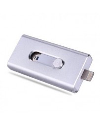 IPhone Del Disco De U OTG 32G La Ampliación De Espacio De Almacenamiento IPhoneiPad-Plateado - Envío Gratuito