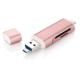 Tipo C USB con Puerto de USB 2.0 & Puerto de Tipo C USB & Puerto de Micro-USB Dorado Rosa - Envío Gratuito