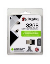Memoria Usb 3.0 32gb Kingston Dt Microduo Otg Celular Tablet - Envío Gratuito