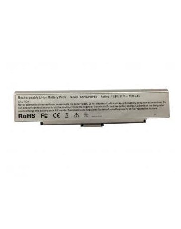Bateria Sony Vaio VGP-BPS9, VGP-BPL9, VGP-BPS10, VGN-AR, VGN-NR 6 Cel Plata - Envío Gratuito