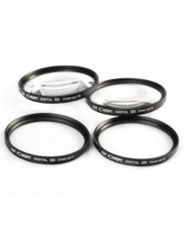 Kit de 4 Lentillas Macro K&F Concept 77 mm, Incluye Estuche, Color Negro. - Envío Gratuito